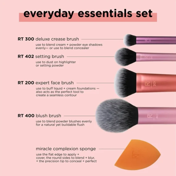 Face Real Techniques Brush Set – 100% Original