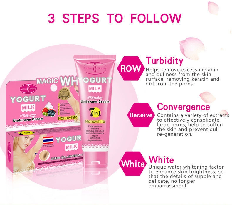 Aichun Beauty Yogurt Milk whitening Underarm Cream 7 in 1 80g