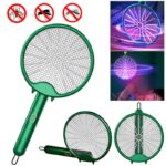 3-in-1 Electric Mosquito Racket, Aste By USB, Foldable Repellent lamp