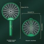 3-in-1 Electric Mosquito Racket, Aste By USB, Foldable Repellent lamp