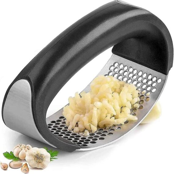 Stainless Steel Garlic Press Crusher Manual Garlic Mincer Chopping Garlic Tool