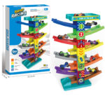 Ramp Racing Car Adventure Toy Set – DIY Gliding Track for Kids