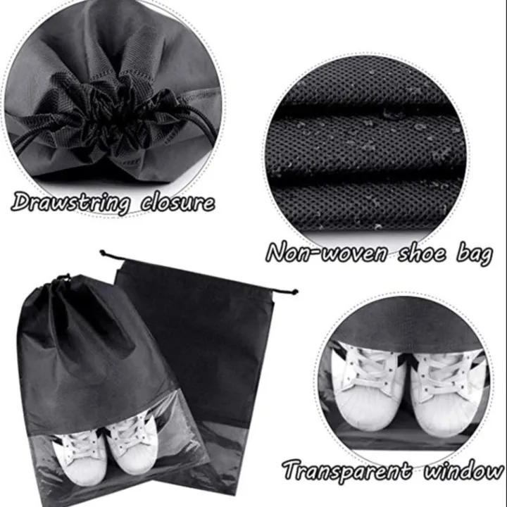 Travel Shoe Storage Bag with Clear Window – Waterproof & Reusable Organizer