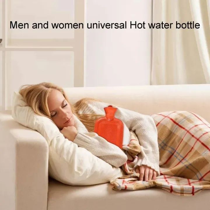 Hot Water Bottle Natural Rubber – Full Large Size 2 Liter Capacity