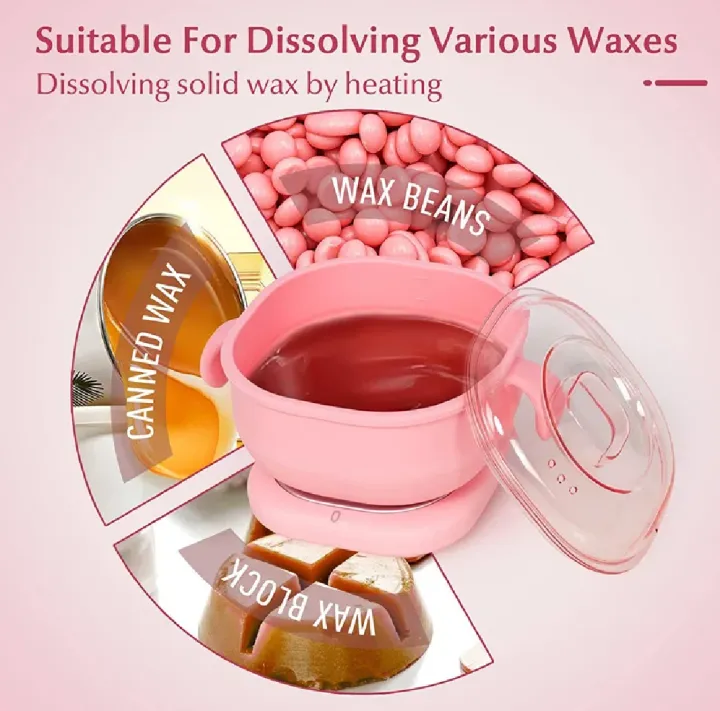3-in-1 Professional Foldable Wax Heater – Portable 400ML Silicone Wax Warmer