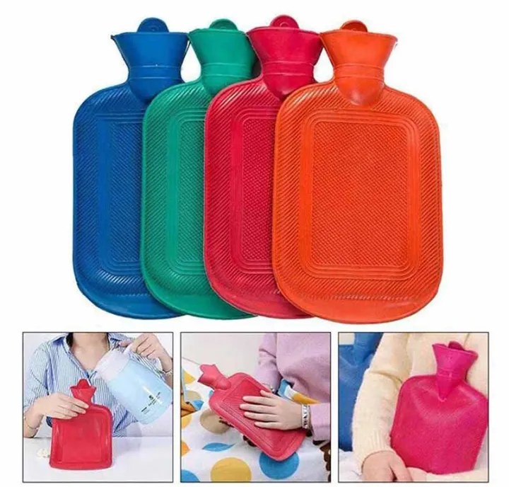 Hot Water Bottle Natural Rubber – Full Large Size 2 Liter Capacity