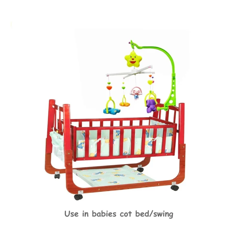 Musical Cot Mobile Set for Baby – Sweet Cuddle Interactive Crib Toy with 5 Hanging Characters