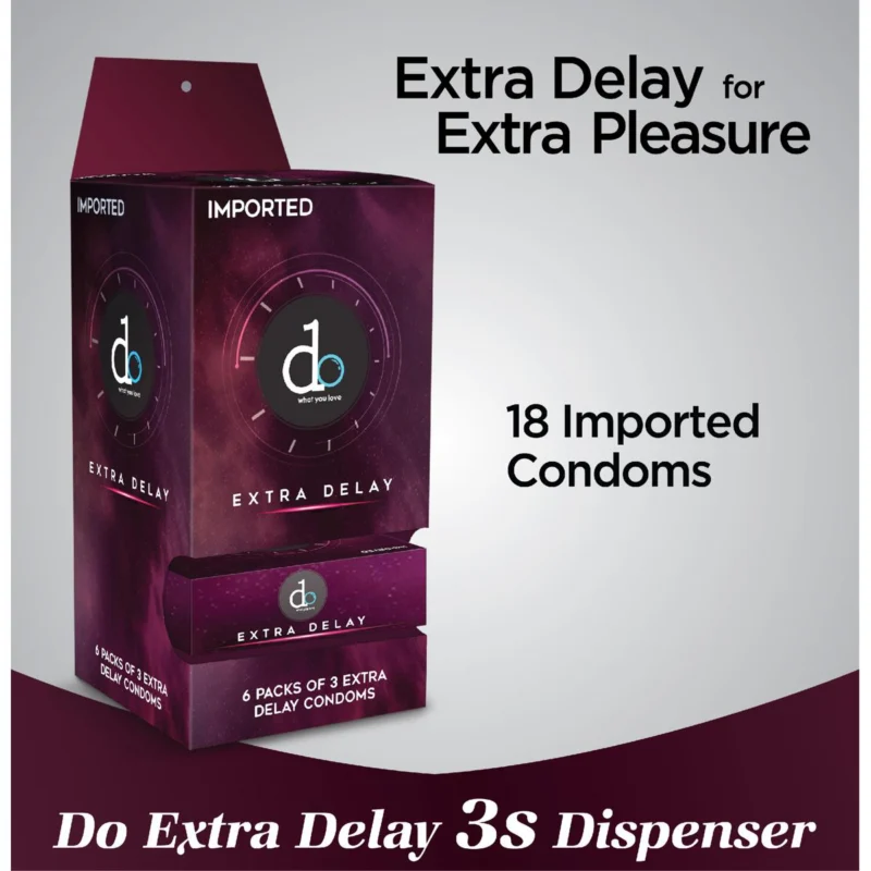 DO Extra Delay Condom Dispenser – 18-Piece Extended Pleasure Pack