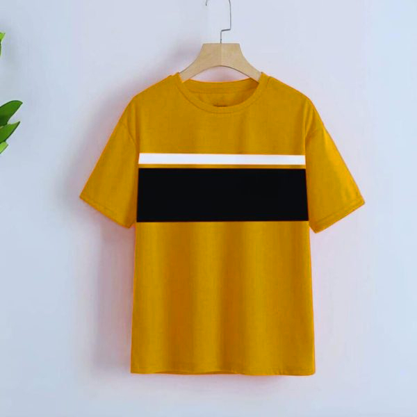 Panel Style Short Sleeve T-Shirt