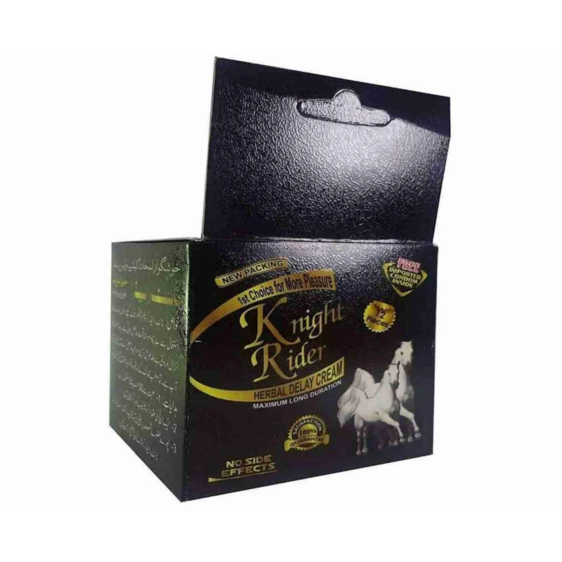 Knight Rider Extra Timing Black Condoms – Pack of 24