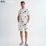Men’s Allover Printed Summer Tracksuit