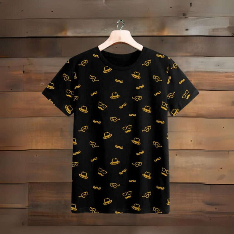 Allover Printed Short Sleeve T-Shirt