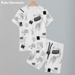 Men’s Allover Printed Summer Tracksuit