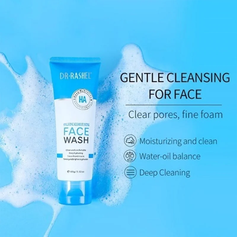 Dr Rashel Hyaluronic Acid Face Wash Moisturizing and Smooth