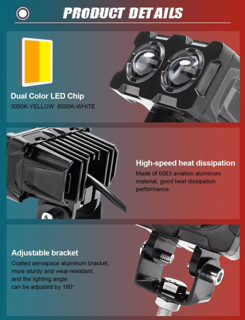 20W Robot Style Dual-Color LED Projector Light