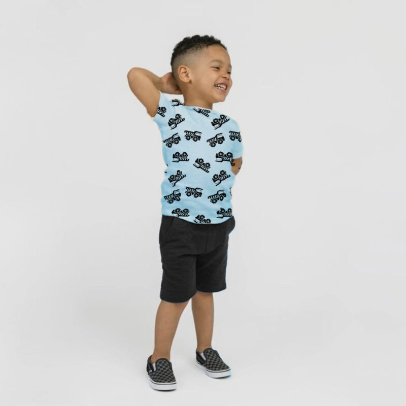 Pack of 2 Kids’ Printed Tees & Shorts Set