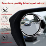 2 Pcs Car Blind Spot Mirror – Round Wide-Angle Glass