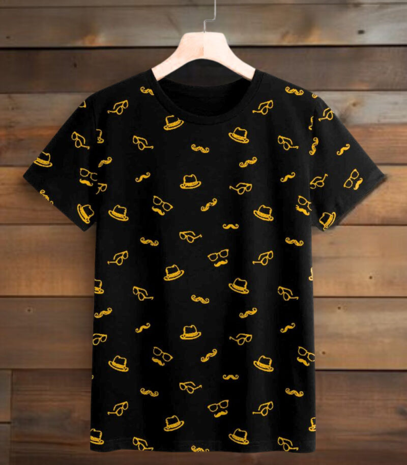Allover Printed Short Sleeve T-Shirt
