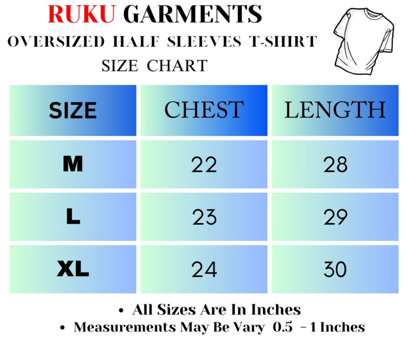 Men’s Oversized Drop Shoulder Printed Tee