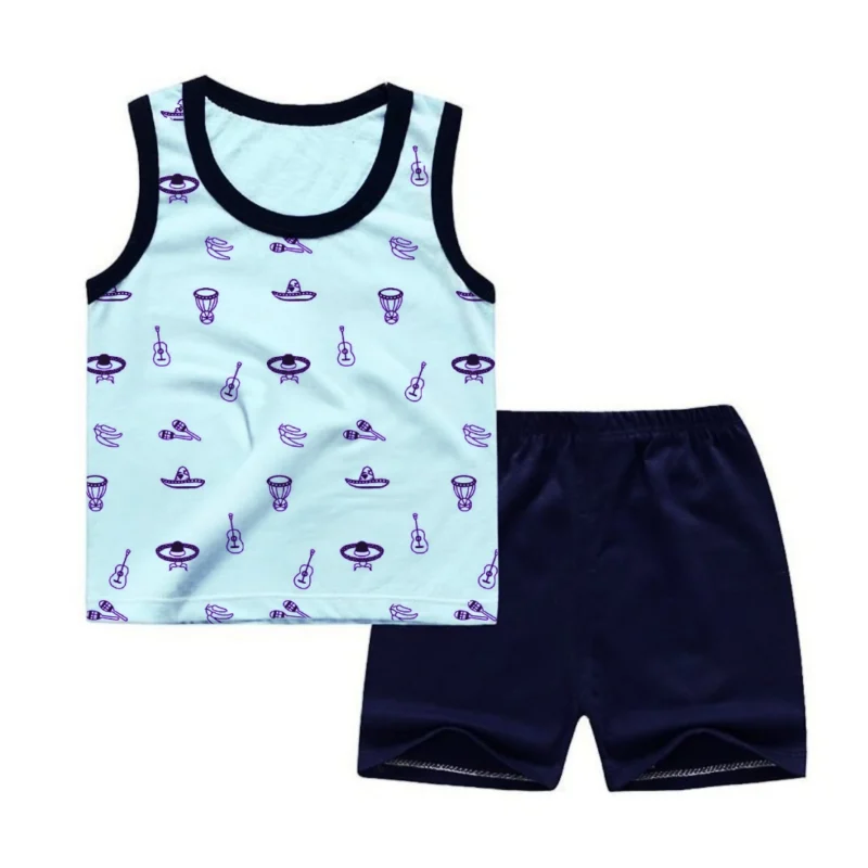 Buy Pack of 3 Stylish Sandos & Shorts for Kids – Best Summer Clothing Set Online