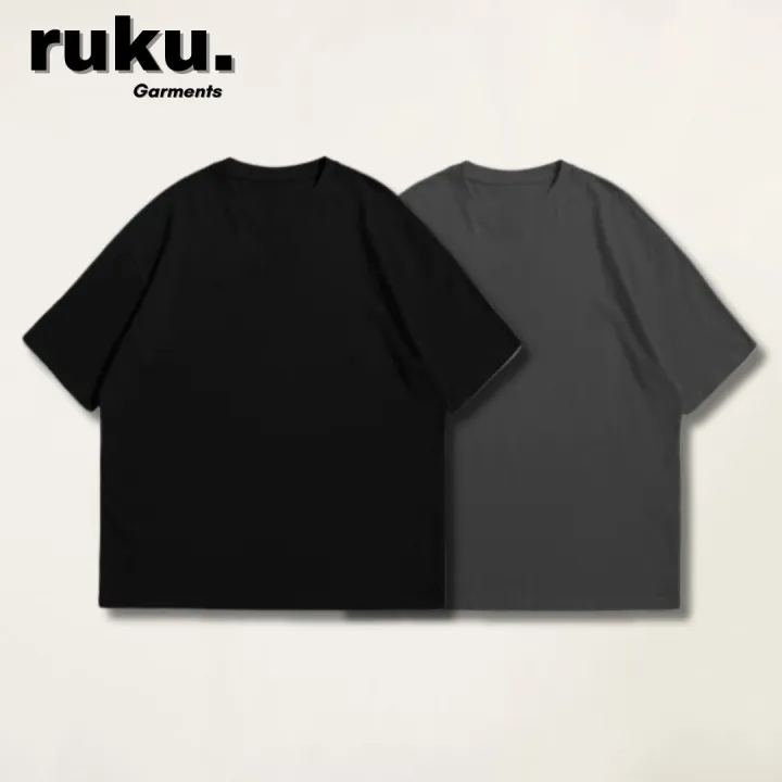 Oversized Plain Drop Shoulder T-Shirt – Pack of 2 | Single Jersey Cotton for Men