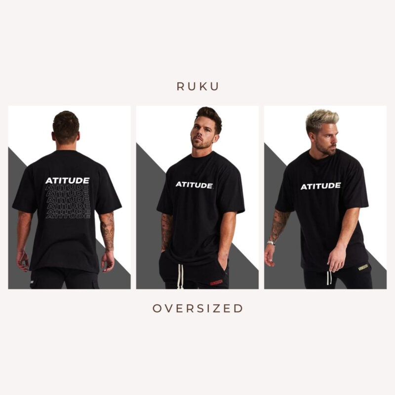 Men’s Oversized Drop Shoulder Printed Tee
