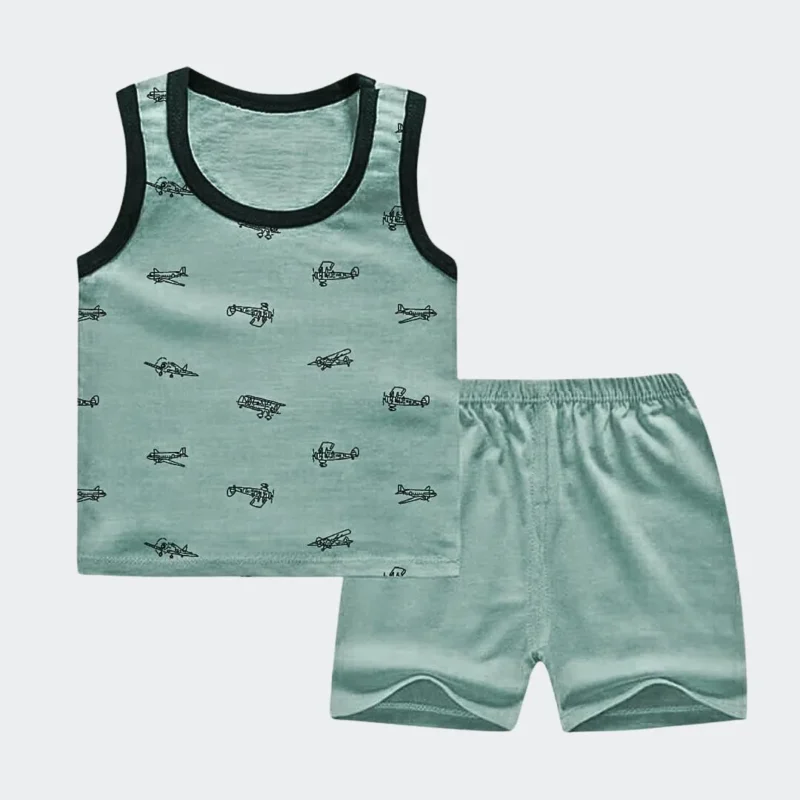 Buy Pack of 3 Stylish Sandos & Shorts for Kids – Best Summer Clothing Set Online