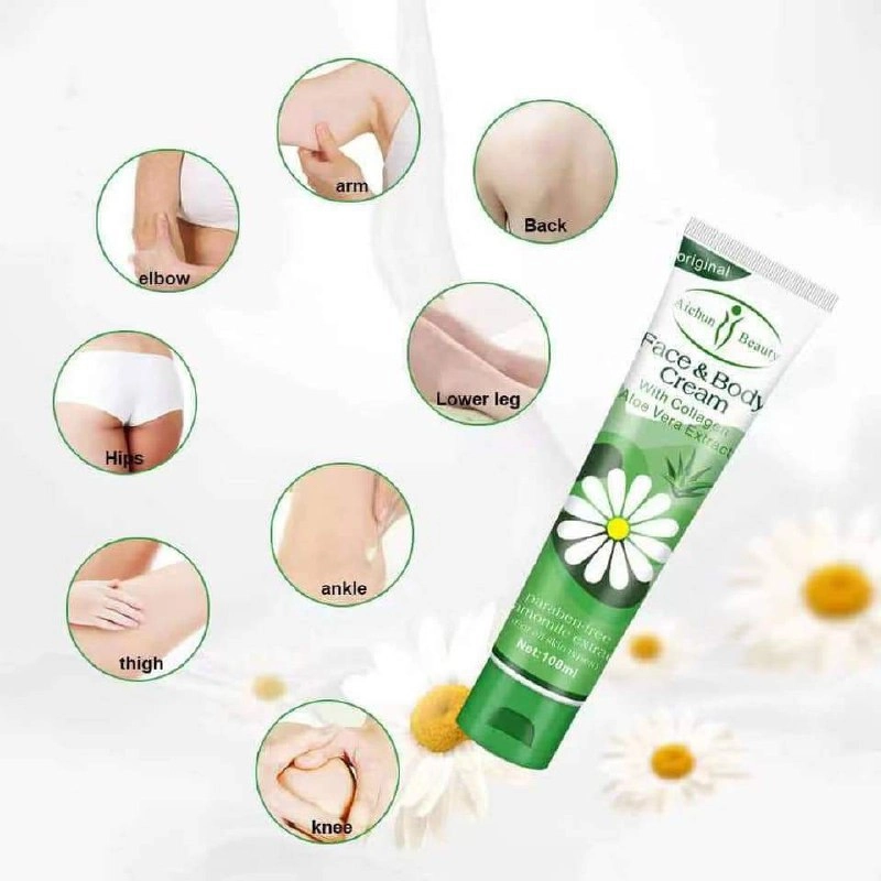 Aichun Beauty Collagen Aloe Vera Extract Face And Body Cream 100ml