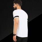 Stylish Panel Cotton Jersey T-shirt