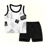 Kids Summer Sandos & Shorts Set – Stylish & Comfy
