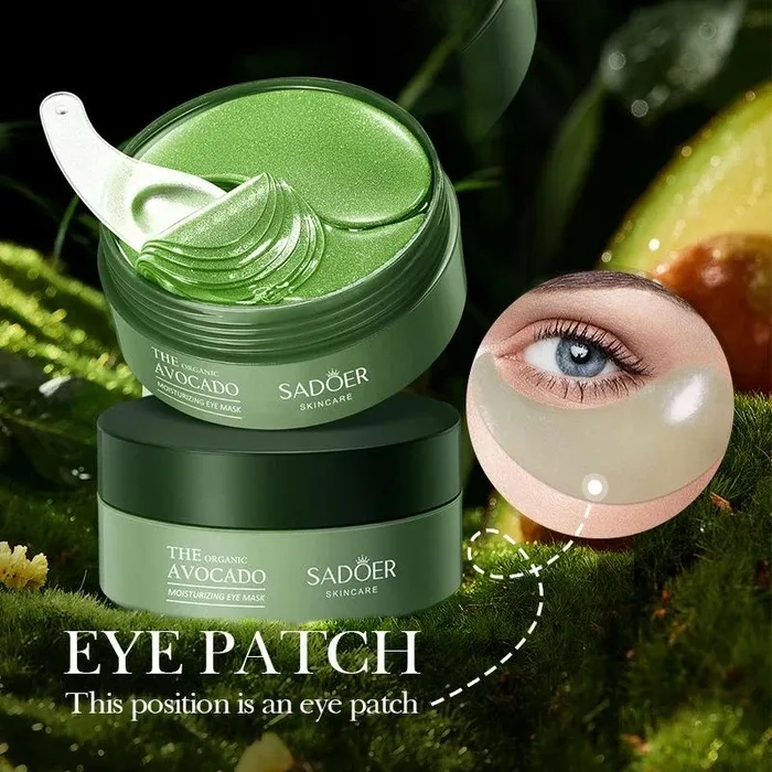 Sadoer Organic Avocado Dilute Dark Circle Moisturizing Eye Mask 60 Pcs