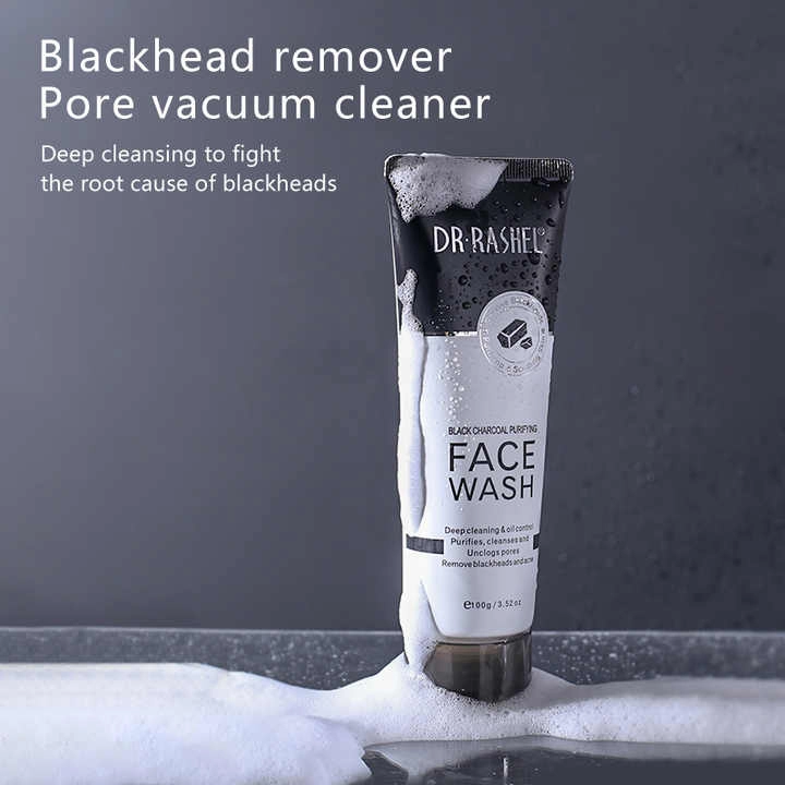 Dr Rashel Black Charcoal Purifying Face Wash 100g