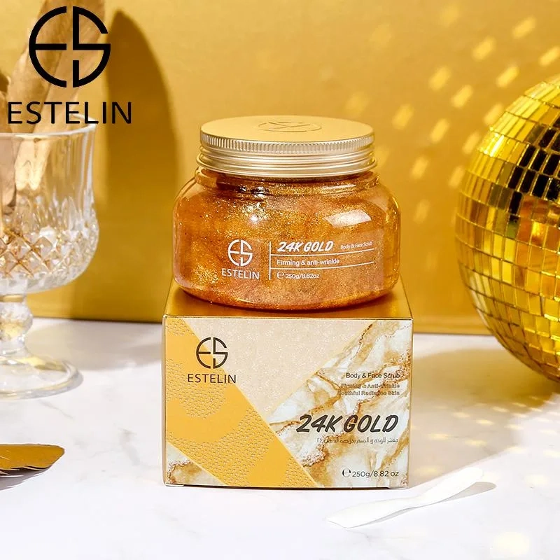 Estelin 24K Gold Body And Face Scrub 250g