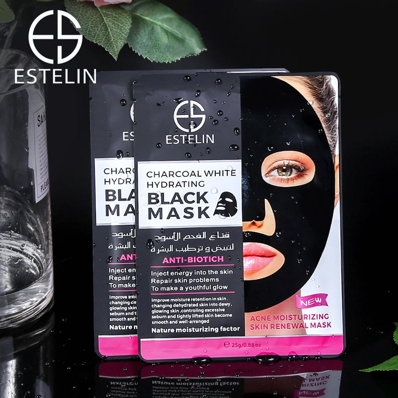 Estelin Charcoal White Hydrating Black Mask 25ml