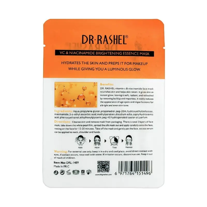Dr Rashel VC Vitamin C Niacinamide Essence Mask 25g