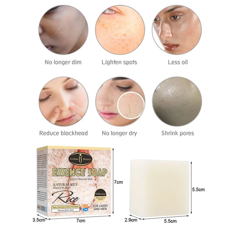 Aichun Beauty Natural Rice Essence Soap 100g