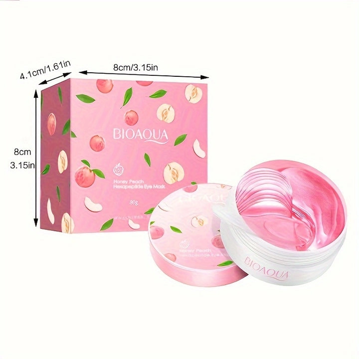 Bioaqua Honey Peach Hexapeptide Eye Mask 30 Pair