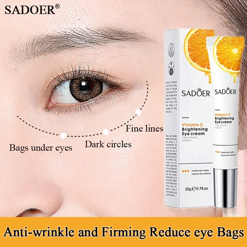 Sadoer Vitamin C Eye Cream Reduce Dark Circle & Puffiness 20g