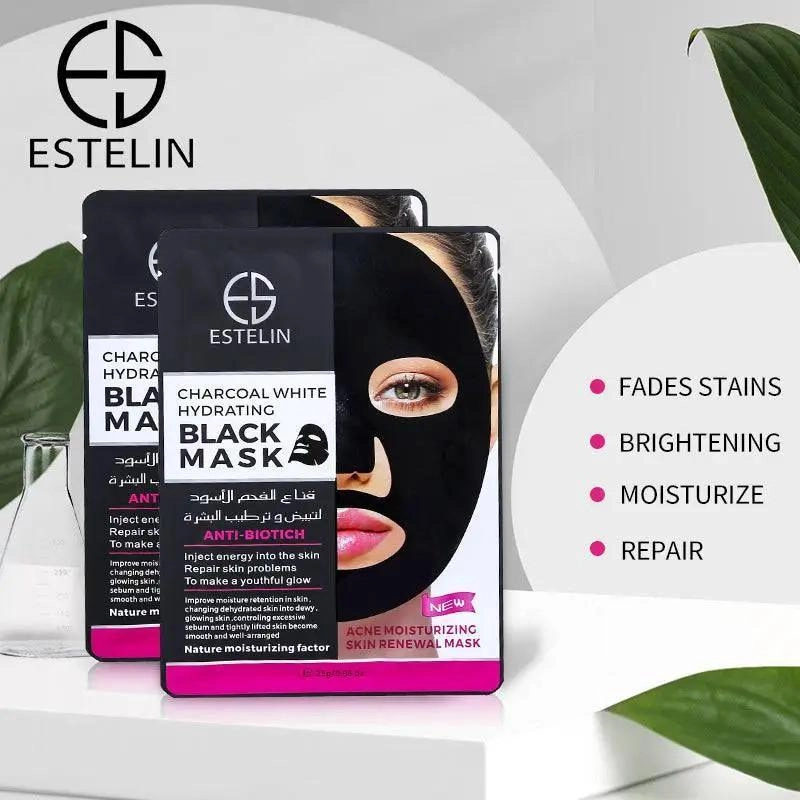 Estelin Charcoal White Hydrating Black Mask 25ml