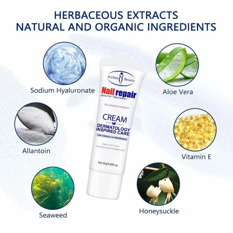 Aichun Beauty Nail Repair Cream Dermatology Inspired Care 20g
